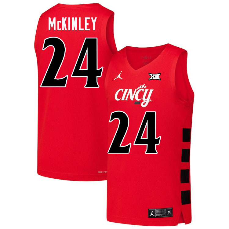 Tyler McKinley Cincinnati Jersey,Cincinnati Bearcats #24 Tyler McKinley Basketball Jersey Youth-Red